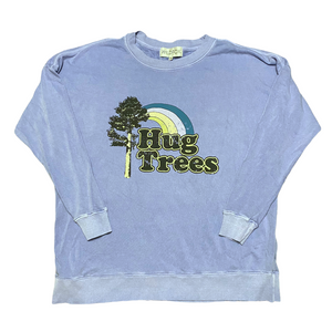 Wildfox Hug Trees Roadtrip Sweatshirt in Dusk (periwinkle)